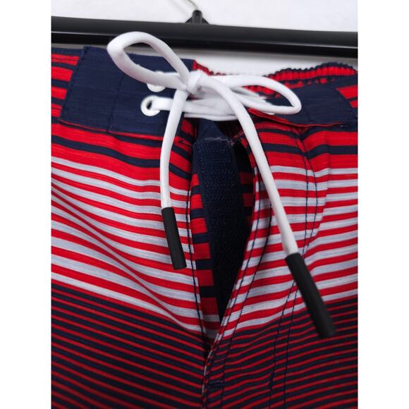 Speedo Men's Bondi Stretch Boardshort 20" Red White Blue Striped Small NWT - Picture 5 of 10